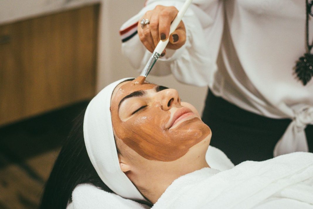 Facial at a spa